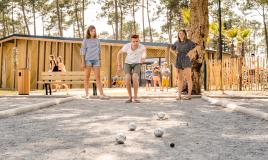 Pétanque au camping Les Dunes de Contis