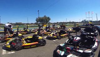 Une séance de karting